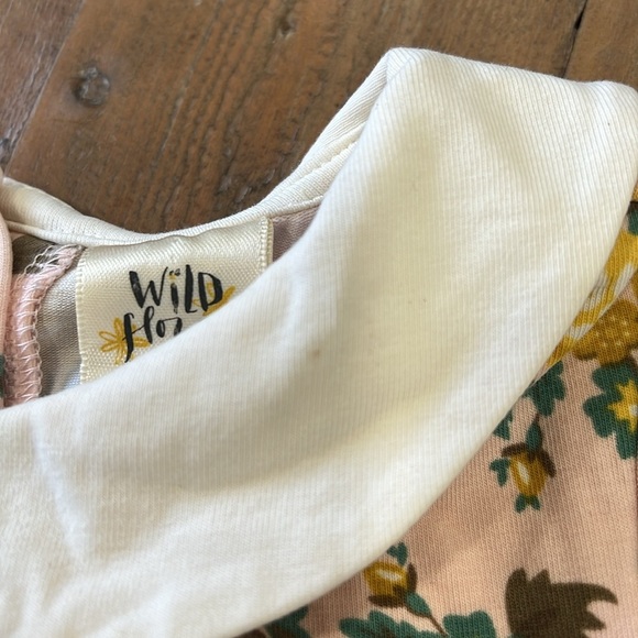 Wildflowers Miss Madeline floral Peter Pan collar bow top - Picture 3 of 7